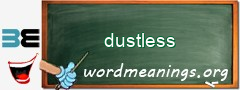 WordMeaning blackboard for dustless